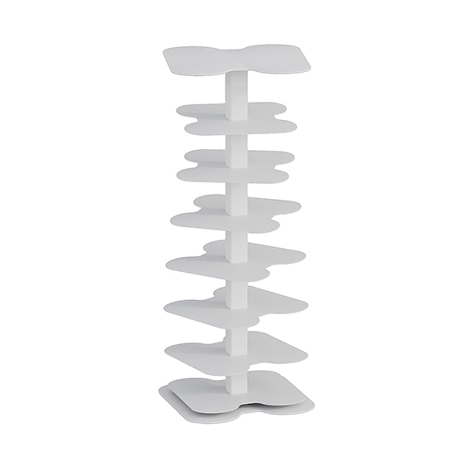 Boohelf Kalbssäule aus unsichtbarem Metall, spiralförmig, platzsparend, hohes Regal für Wohnzimmer, Schlafzimmer, Büro, Nizat und Display