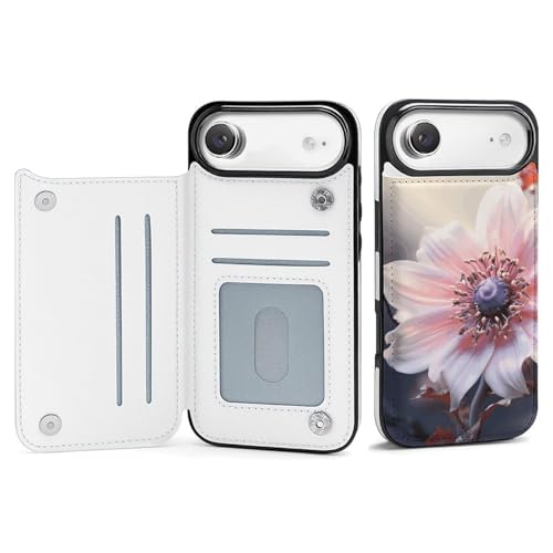 Étui portefeuille iPhone 17 anti-chute fini les écrans brisés grâce à la coque à fleurs
