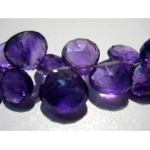Améthyste d'Afrique cœurs facettés 10mm pour bijoux bohème chic - 2