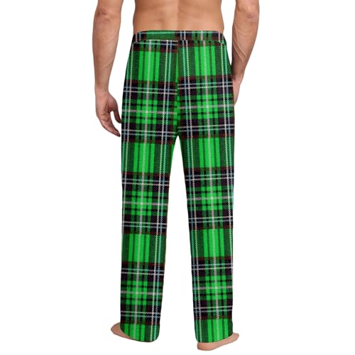 Mens Plaid Pajama Pants Lounge Big and Tall Bottoms Fall Casual Pajama Pants Men Soft2