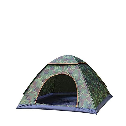 Tienda de campaña Festival Segunda Tienda de campaña con Bolsa de Transporte (1-2 Personas, Camuflaje)