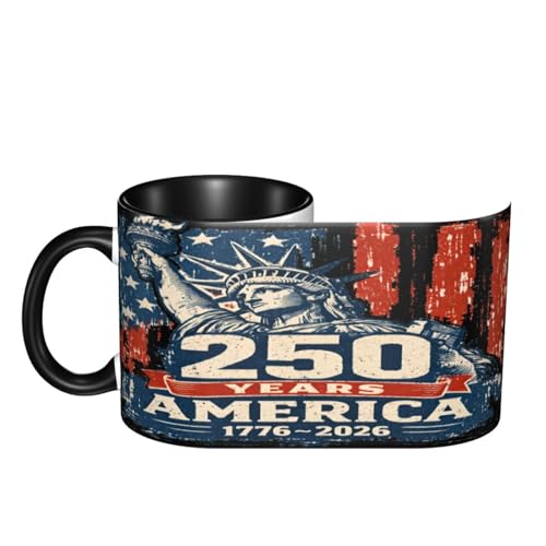 Taza de cerámica NUJTKAU 11 onzas estilo casual miniatura 4