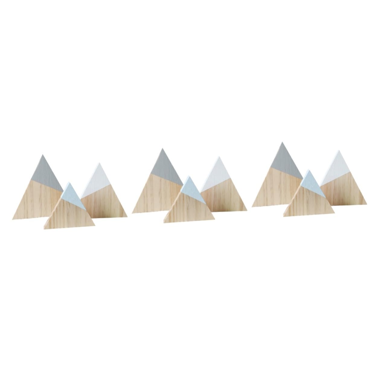 Montagne enneigée en bois Mikikit pour meubler une étagère vide avec un décor de ferme chic