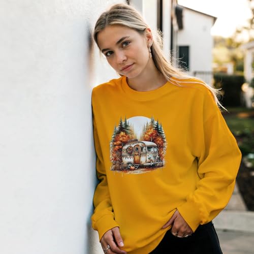 Cozy Fall Camper Sweatshirt for Men & Women, Heavy Blend, 50% Cotton, Classic Fit3