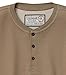 Legendary Whitetails Mens Henley Shirt Long Sleeve Heavyweight Double Thermal Layer, Khaki, LT