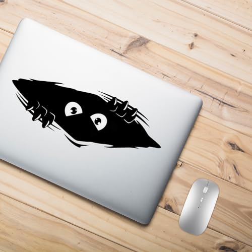 Mabor 2 Stück Lustige Monster Aufkleber Autoaufkleber Lustig Schwarze Wasserdicht 3D Aufkleber Auto für Motorrad Helm Fenster Wand Laptops Voyeurismus Augen Aufkleber