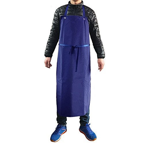Industrial Apron Heavy Duty Vinyl Waterproof Fish Cleaning Meat Work Lab Work Dirty Work Carpenter Factory Long Straps