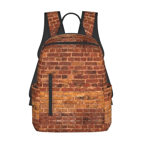 Sac à dos léger noir et blanc avec motif industriel pour femme et homme