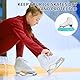 Kufenschoner Schlittschuhe Schoner,Schlittschuh Schoner,Kufenschutz Zubehör,Kufenstrumpf Eishockey Elastische Kufenstrümpfe Schlittschuhschoner für Damen Herren Kinder Schlittschuhe (Pfauenblau)