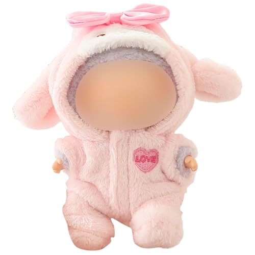 Tomedeks 1 PCS Lab doll clothes lab doll accessories lab outfit for 17cm Dolls Pink Overalls for Girls Kids Birthday (No Doll) A