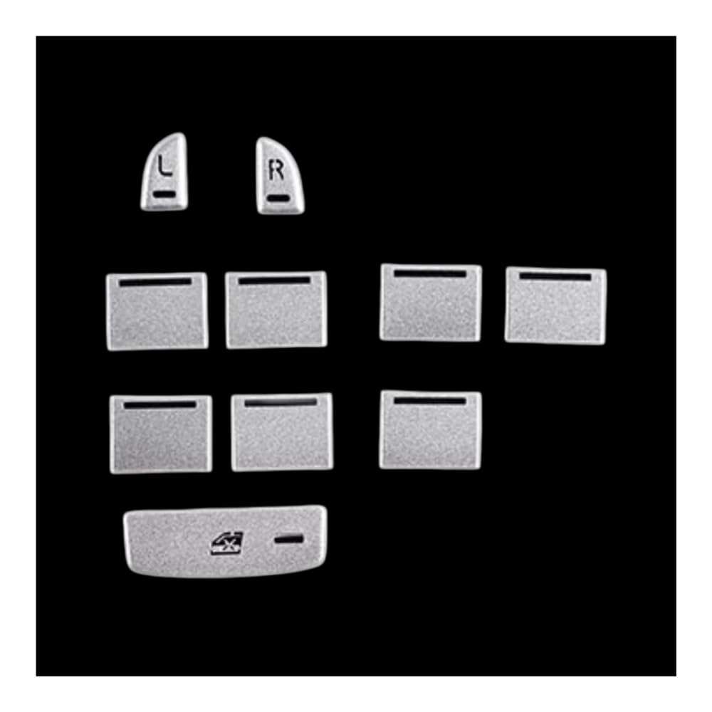 Window Control Panel Cover for Jaguar for XF 2012-2015 Aluminum Alloy Car Central Control Gear Shift Panel Buttons Covers Stickers Trim