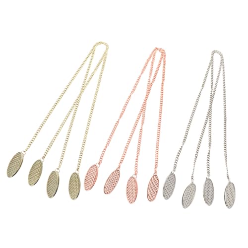 Kisangel 6 Piezas De Servilleteros Con Cadena Y Clip Para Servilletas Cadena Para Delantales Baberos Clips Para Sujetar Baberos Clips Para Baberos Cadena Para Servilletas Cadenas
