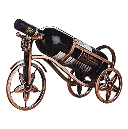 Soporte para botellas de vino de hierro vintage miniatura 1