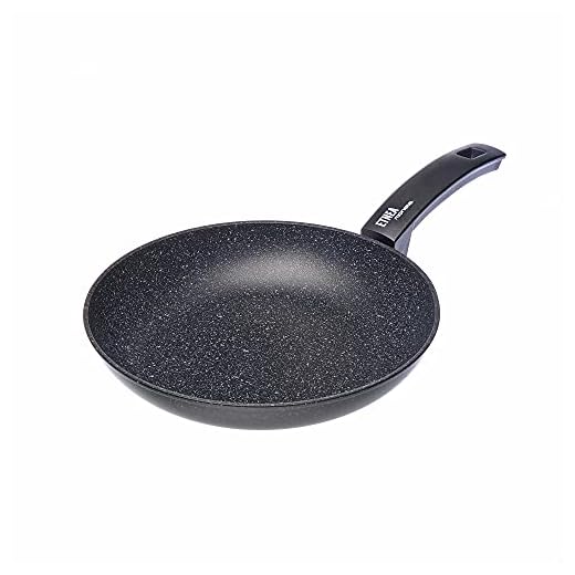 Moneta Etnea Artech Stone Ultra - Padella in Alluminio, Antiaderente, Nero, 28 cm