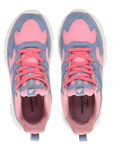 Image of Impakto ChunkFlex Aura Women Chunky Sneaker | Lightweight & Breathable Upper | Comfortable Heel Support | Anti-Skid Outsole for Firm Grip