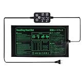 Bunmery 園芸用ヒーター コントローラー付き1個入 育苗マット デジタル表示 植物ヒートマット 25*52cm 植物保温マット