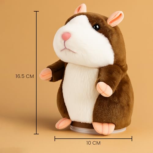 Retoo Sprechende Hamster Spielzeug Wiederholt Talking Plüschtier Elektronische, Lustige Kinder Stofftiere,Record Interaktives für Baby Kinder Kids, Early Learning, Geburtstagsgeschenk