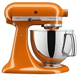 kitchenaid 5ksm95psecu  KitchenAid Artisan robot da cucina 300 W 4,8 L Arancione