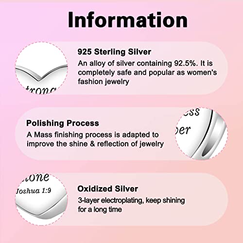 Image of LUXILLA Love You Best Friend Grandma Wife Heart Charm 925 Sterling Silver Charms Fit for Bracelets Necklace Jewelry Gift for Women