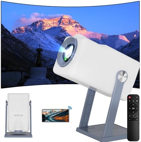 Mini Proyector Portátil con Soporte 4K/1080P Películas, Android 1...