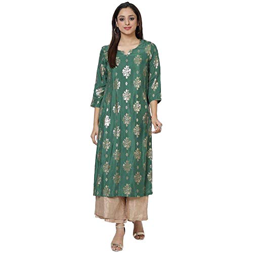 Image of BIBA Women Viscose Straight Kurta