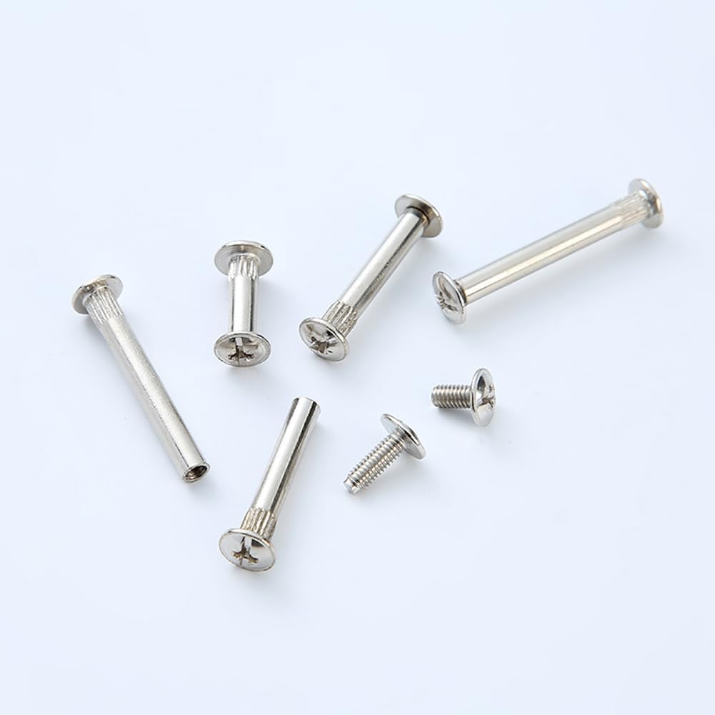 GSHLLO 20 Pcs M5 x 35 mm Furniture Connecting Screws Door Handle Screws Cupboard Joining Bolts Cabinet Binding Screws Bookshelf Connector Fasteners with Sleeve