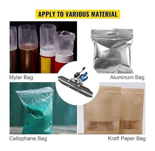 Scellant à sertir manuel 0-300 ℃ pour réparer les défauts d'étanchéité des grands sacs Mylar