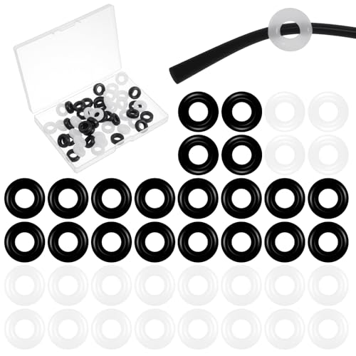 oruola 24 Pairs Eyeglasses Rubber Grips,Eyeglass Ear Grips Sleeve Holder,Round Glasses Holder for Ear,Eyeglasses Temple Tip Sleeve Retainer,Anti-Slip Glasses Ears Grip Retainers for Kids & Adults
