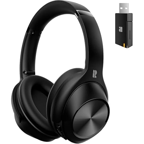 Calmbee Hybrid Active Noise Cancelling Headphones, Bluetooth 5.4 Headphones Wireless Over Ear with Mic for Clear Calls, Hi-Res Audio, 90H Playtime, Transparency, Deep Bass, Dongle Connect, Custom App Cover