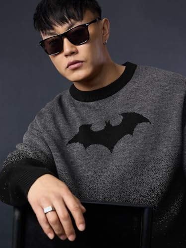The Souled Store Batman Gradient Logo Pullover Sweater - Image 4