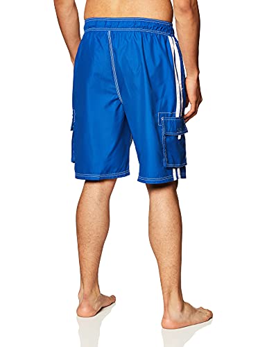 Kanu Surf Men's Barracuda Swim Trunks (Regular & Extended Sizes), Royal, X-Large #TOP3