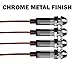 INTERACTIVIA 4 Pack Multi Red, Green, Blue and Amber 12V DC Chrome Housing 8mm 5/16