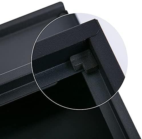 Miniatura 6 de LSHAOBO Buzón de buzón moderno para exteriores, buzón grande de sugerencia, buzón de acero inoxidable para exteriores (color blanco)