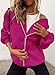 PRETTYGARDEN Women's 2025 Zip Up Y2K Hoodies Casual Long Sleeve Sweatshirts Fall Winter Track Jackets with Pockets (Rose Red,Medium)