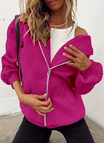 Image of PRETTYGARDEN Women's 2026 Spring Zip Up Y2K Hoodies Casual Long Sleeve Sweatshirts Fall Winter Track Jackets with Pockets
