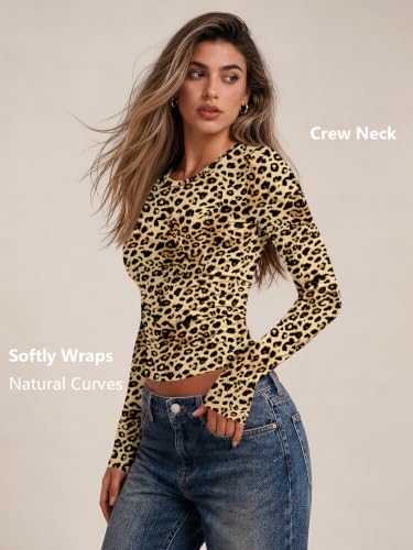 Image of Trendy Queen Womens Long Sleeve T Shirts Fall Fashion Basic Y2K Tops 2026