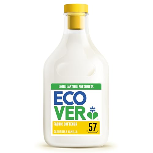 Ecover Concentrated Fabric Softener Fabric Conditioner to Soften Your Clothes Fresh Vanilla & Gardenia Scent 1 x 57 Washes 1 x 1.43L