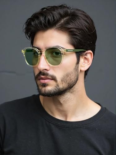 Image of Sleep Glasses for 99.9% Blue Light Glasses Dual AR Coatings Green Lens for Computer Gaming Reduce Eyestrain
