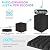 JBER 6 Pack Acoustic Foam Wedge, 2" X 12" X 12" Studio Soundproofing Panels Fire Resistant Sound Proof Padding Acoustic Treatment Foam (6 Square Feet, Charcoal)