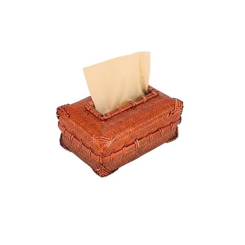 GTHTUHFD Tissue Paper Box Tissue Box Household Rectangular Napkin Box, Hand-Pulled Tissue Box Roll Paper Tube Retro Tissue Box Bulk Tissues Boxes,A