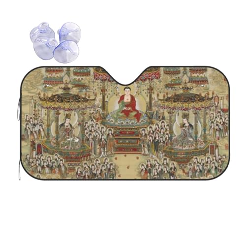 人気抽象画像 キャラクター かわいい 車用サンシェード フロントカバー 日よけ 遮熱 遮光 断熱 防熱 夏用 折りたたみ カーズ 車 サンシェード 車用 日除け フロントサンシェード 軽自動車 簡単取り付け M