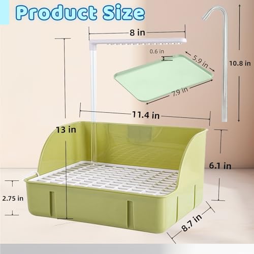 Image of Parakeet Bird Bath for Cage Indoor, Parrot Bird Shower Budgie Bath, Automatic Circulating Water Bathtub for Pet Bird, Lovebird, Cockatiel, Finches, Cockatoo, Conure (Grid-Direct)
