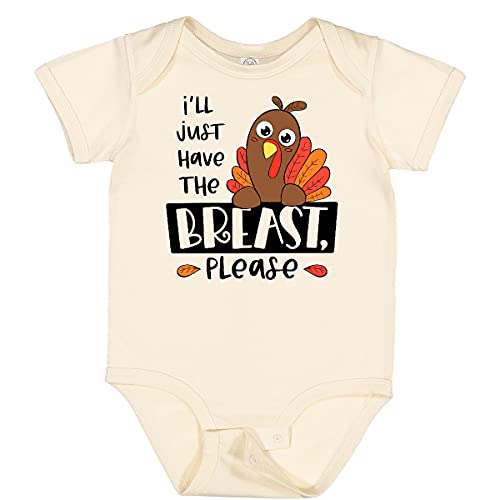 Image of inktastic I'll Just Have the Breast, Please Cute Turkey Baby Bodysuit