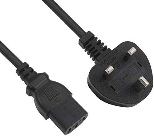Mains Cable/ Lead/ Power Cable 1.5m UK TV/LCD/Kettle HD