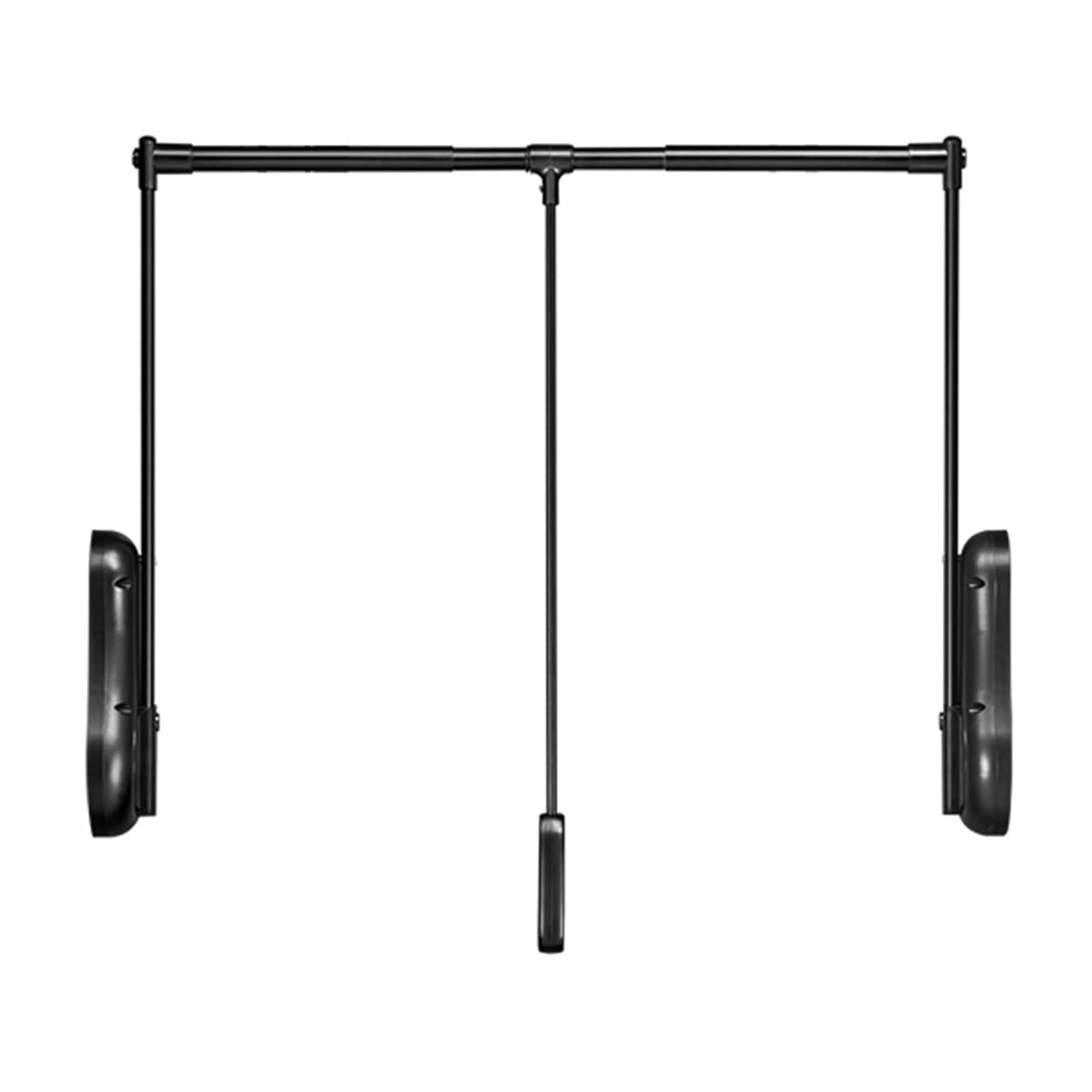 Tringle de penderie escamotable réglable pour aménager un dressing haut