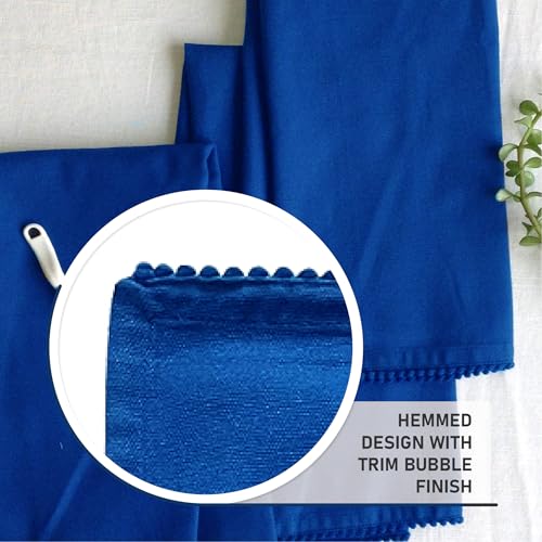 Image of TARAN LIVING Kitchen Towels 100% Cotton Solid Kitchen Dish Cloths Hand Towel Reusuable Dish Towel for Cleaning & Drying Tea Towels Set with Hanging Loop - 18 inchx28 inch -Blue, Pack of 6
