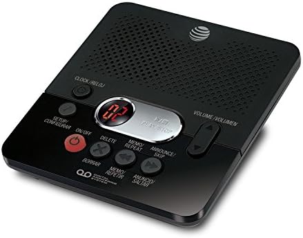 AT&T Digital Answering Machine with 60 Minutes Record Time and Time/Date Stamp, Black - 2