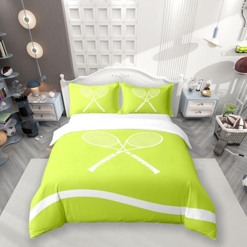 Housse de couette 100% coton avec parure de lit 3 pièces à lignes géométriques - 2