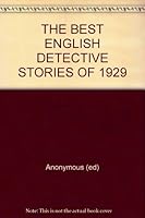 The Best English Detective Stories of 1929 B0010KWLGK Book Cover