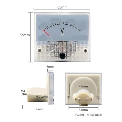 Voltmètre 85C1-V 0-150V panneau de simulation de tension alternative - 3